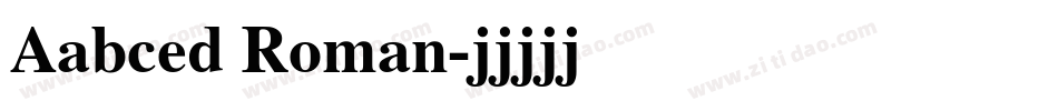 Aabced Roman字体转换